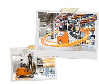 Electric forklift trucks